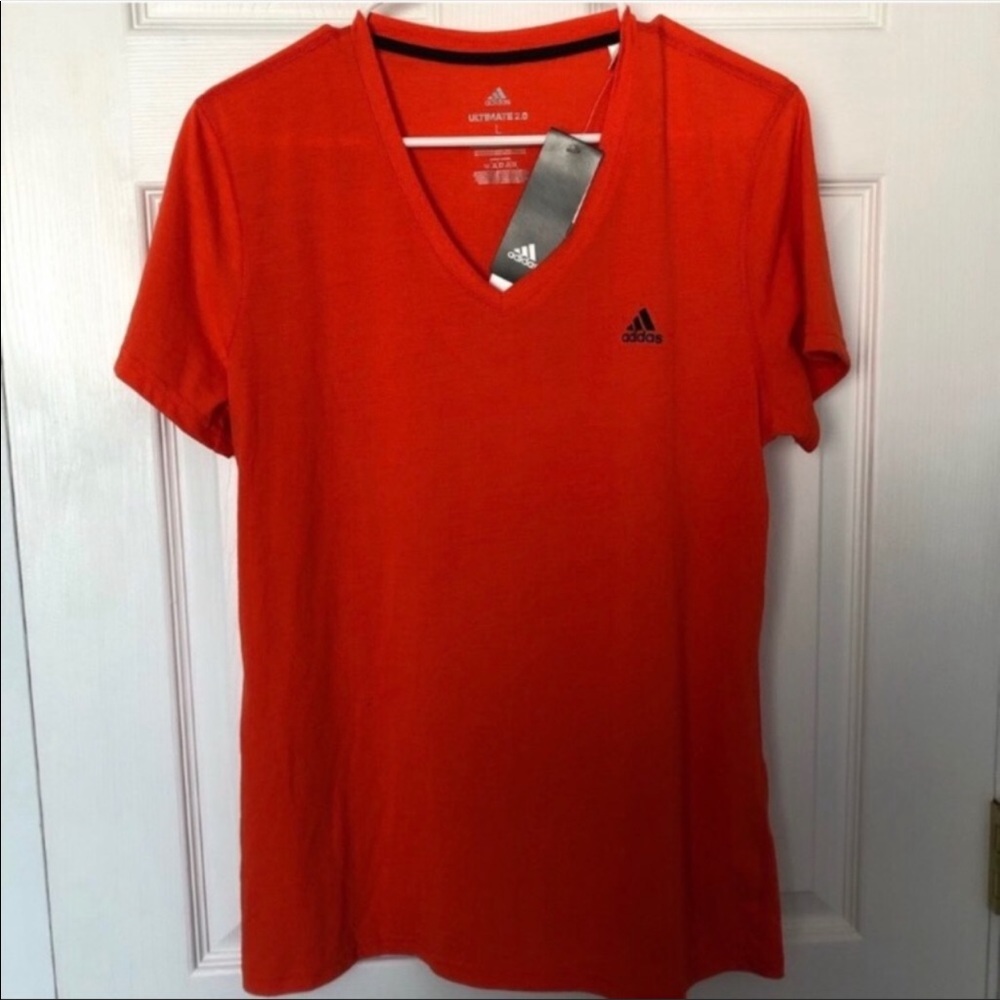 NWT Adidas Orange Ultimate Workout Top